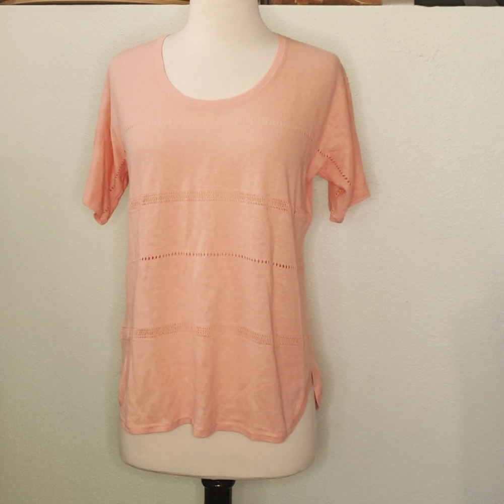 NWOT Loft Peach Top